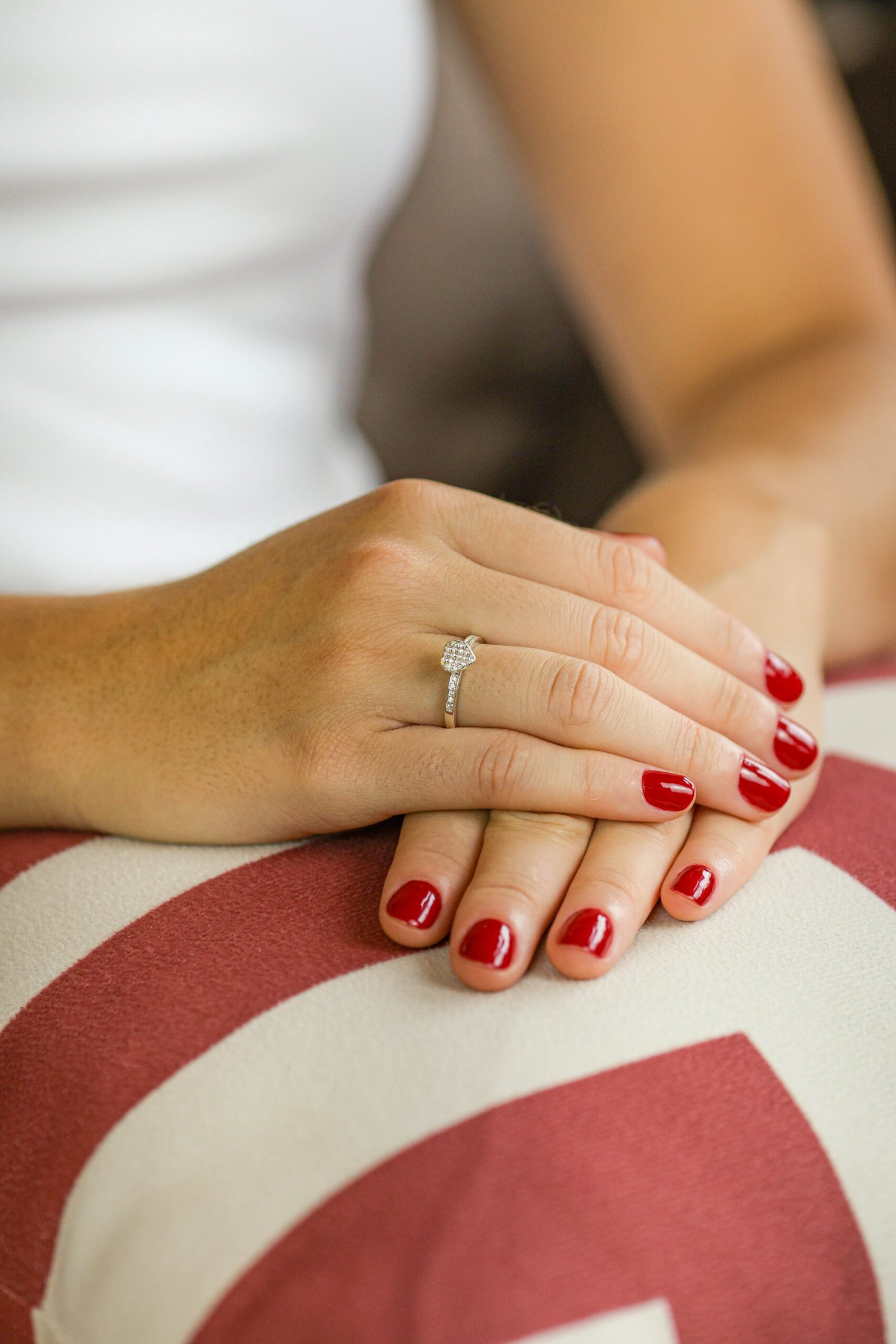 Anel Coração em Prata 925 com Zircônias