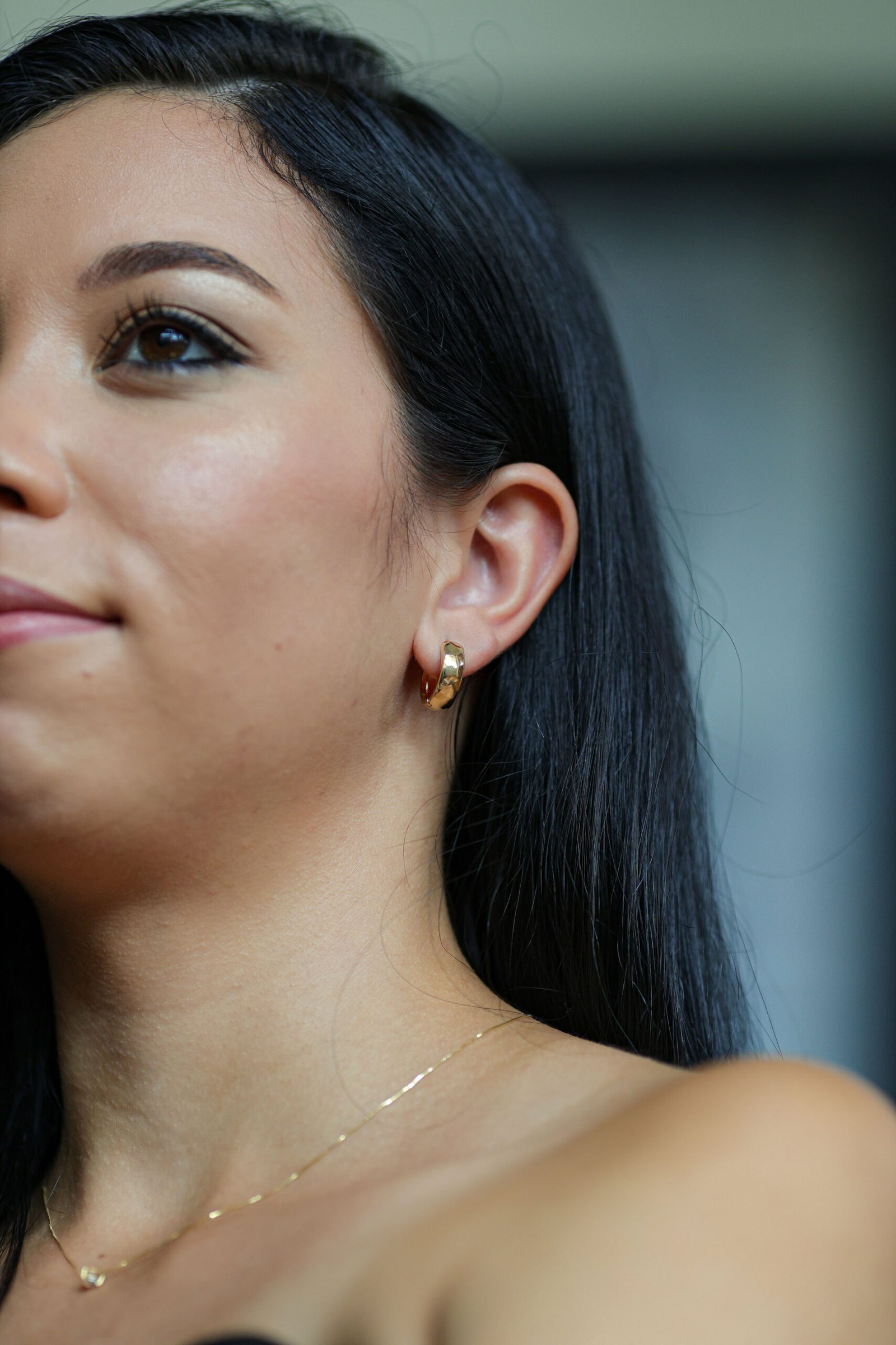 Argola lisa banho ouro 18k