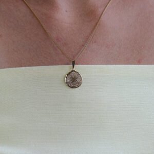 Colar Pai Nosso Medalha Religiosa Banho Ouro 18k