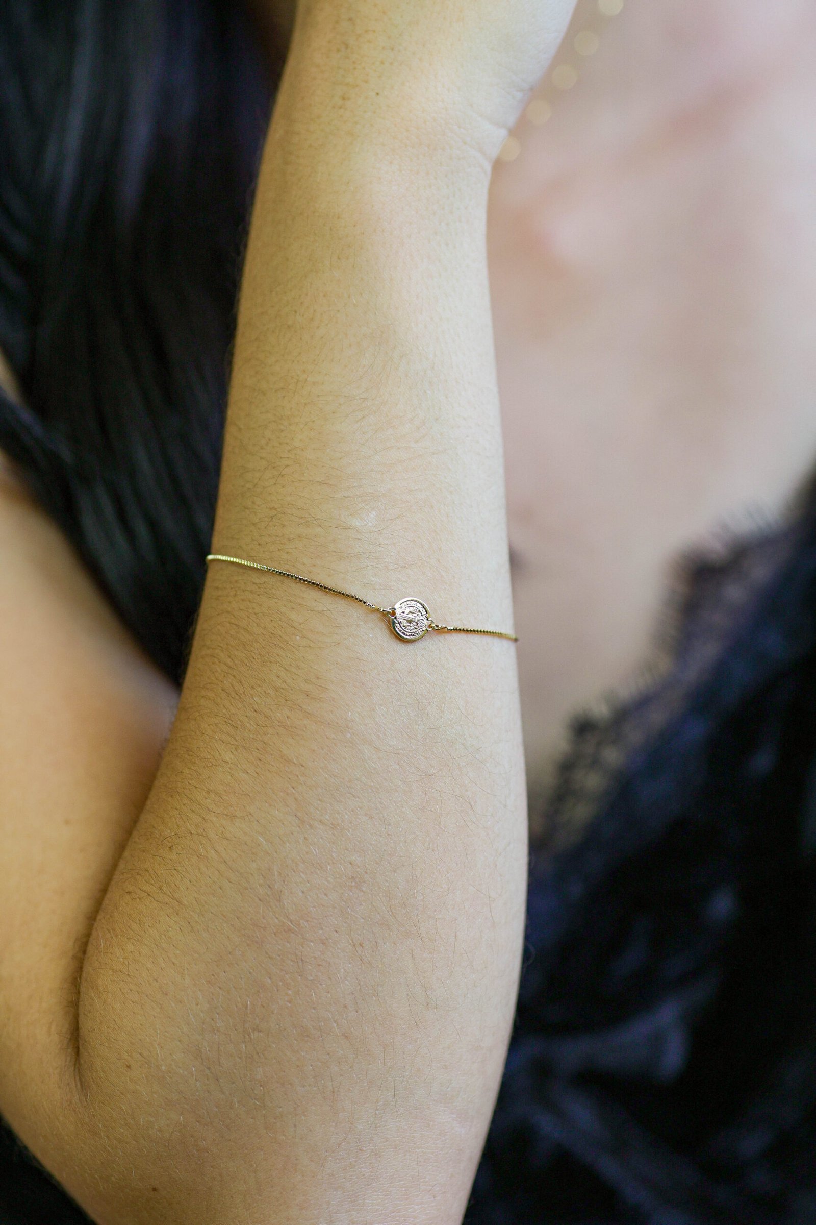 Pulseira São Bento Banho Ouro 18k