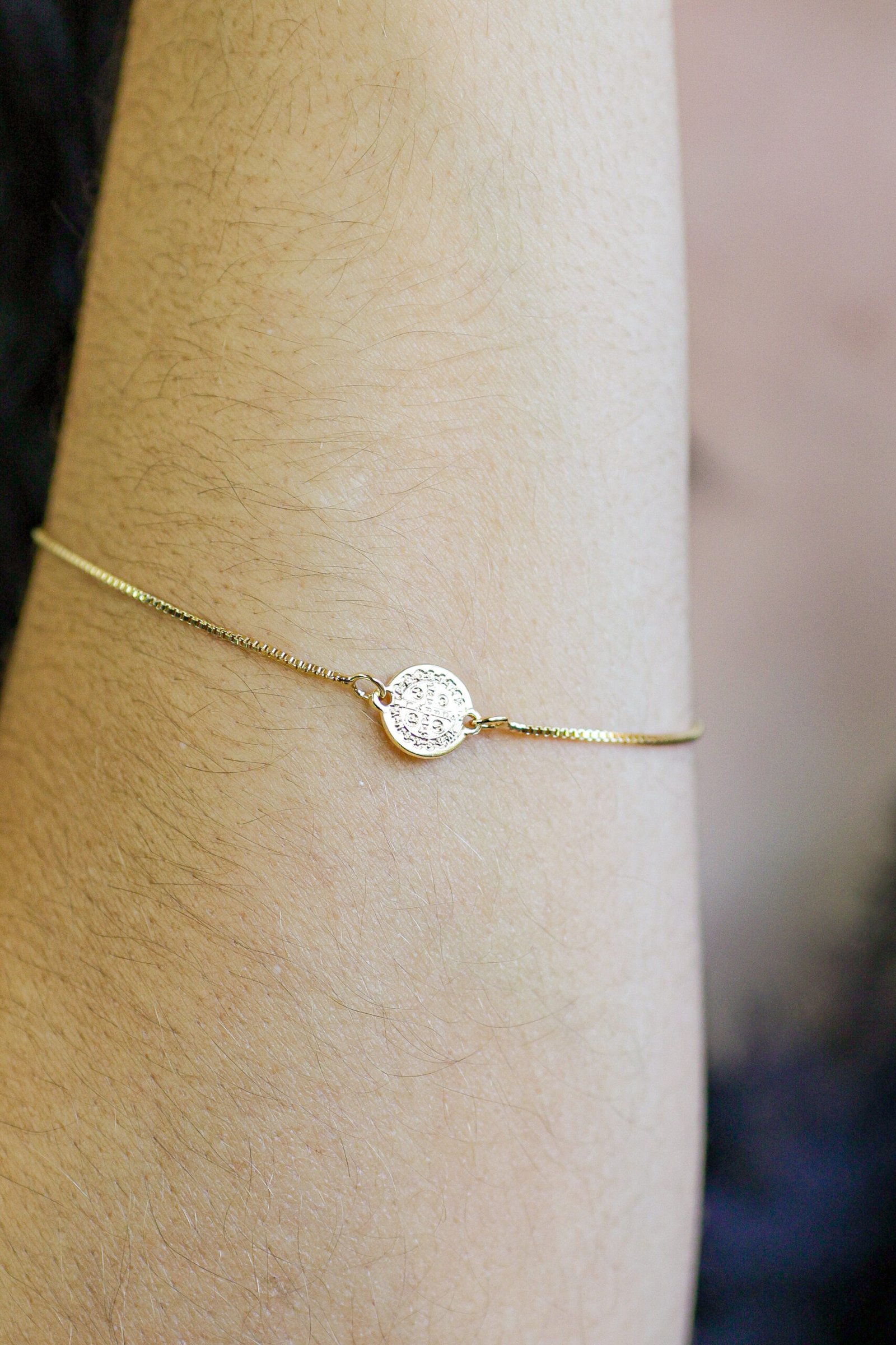 Pulseira São Bento Banho Ouro 18k - Imagem 2