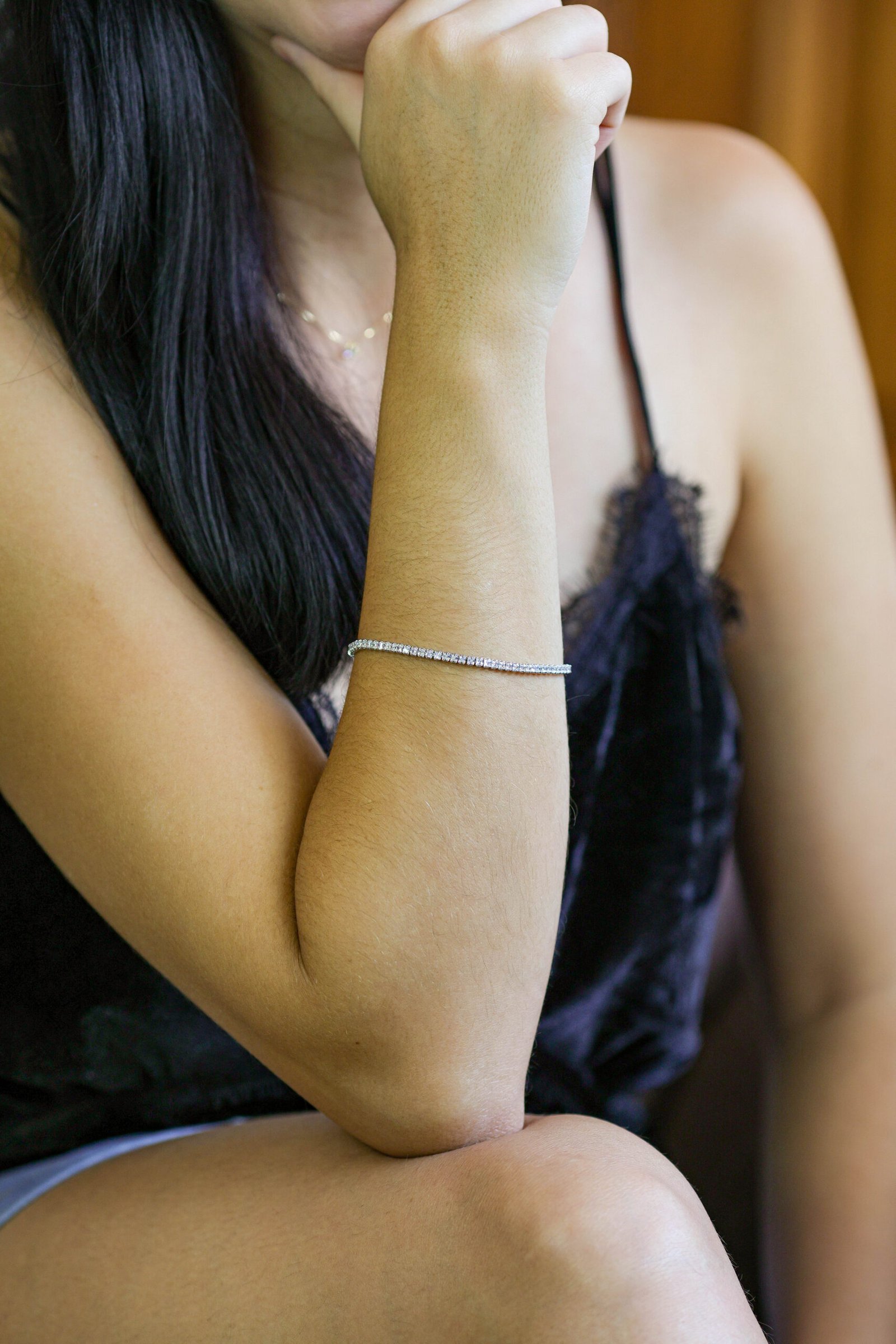 Pulseira Riviera em Ródio Branco