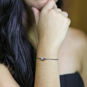 Pulseira Riviera Ajustável Ródio Branco