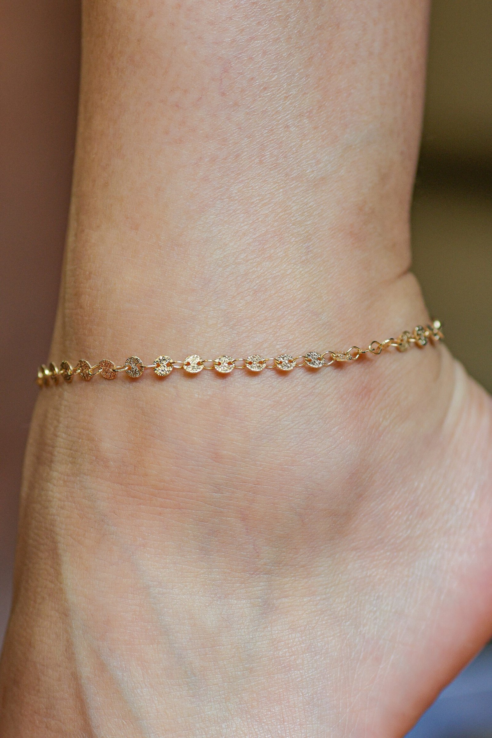 Tornozeleira Banho Ouro 18K