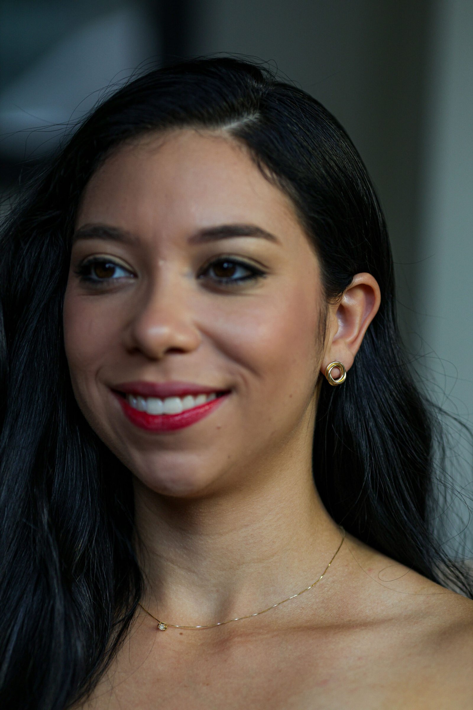 Brinco Elo Liso Banho Ouro 18k